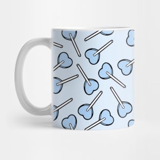 Blue Heart Lollipops Mug